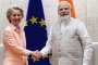 Урсула фон дер Лайен и министър-председателят на Индия Нарендра Моди