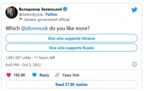 В понеделник украинският президент Владимир Зеленский отговори на мирния план, представен от главния изпълнителен директор на Tesla и SpaceX Илон Мъск, който призовава Украйна да направи някои отстъпки пред Русия.