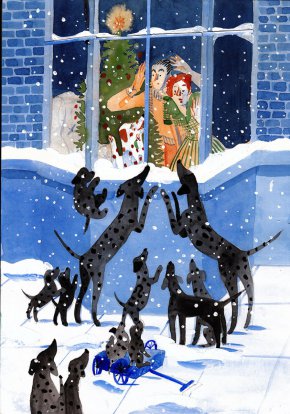 В навечерието на коледно-новогодишните празници класическият детски роман „101 далматинци“ излиза с нова зимна визия