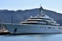 Eclipse, частната луксозна яхта на руския милиардер Роман Абрамович, застава на котва на пристанището за круизи в Мармарис, област Мугла, Турция, на 22 март 2022 г.
