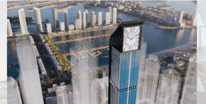 Дубай строи най-високата жилищна часовникова кула в света