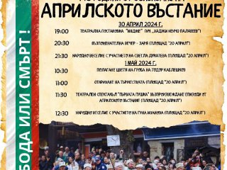 Вижте програмата в Копривщица за 148 години от обявяването на априлското въстание 