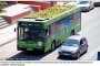 Екоавтобус с градина на покрива в Испания