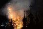 Пожар горя в Новодевическия манастир в Москва