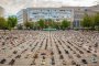 Протест с 4,500 чифта обувки пред Съвета на ЕС в Брюксел