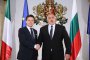 Борисов: Италия е важен партньор за България в ЕС и съюзник в НАТО