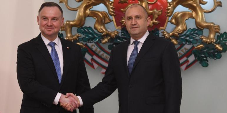 Президентът Румен Радев и полският му колега Анджей Дуда обсъдиха