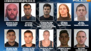 Испанската Национална полиция започна кампания за залавянето на десетте най-издирвани престъпници в страната чрез публикуване на снимките им и молба за съдействие от страна на гражданите