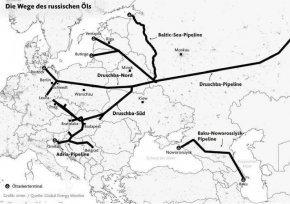 

По техния нефтопровод Дружба Норд ще тече черно злато и за Германия, както разкри немската преса и показа карта