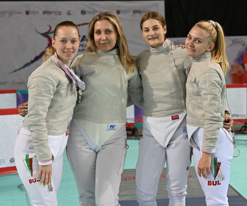 Женският отбор по сабя на България завърши на 11-о място