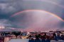 Двойна дъга над София: Фото на деня