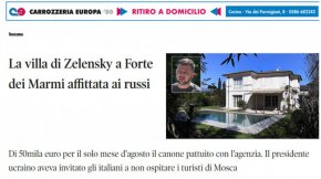 Друг италиански вестник, Corriere Della Serra, се свърза с брокера, управляващ имота, който заяви, че наемателите не са руснаци, но не мога да кажа повече, заради поверителността