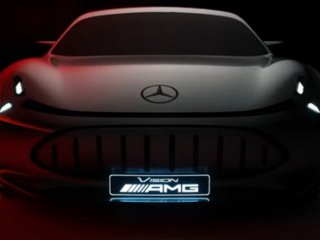 Шоу автомобилът Vision AMG предлага поглед към изцяло електрическото бъдеще