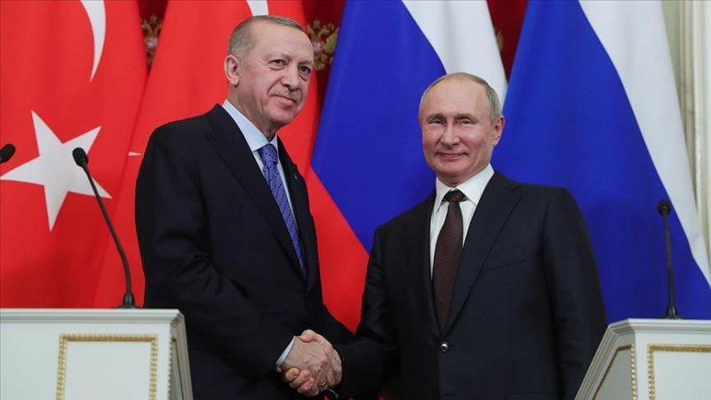 Руският президент Владимир Путин и турският президент Реджеп Тайип Ердоган