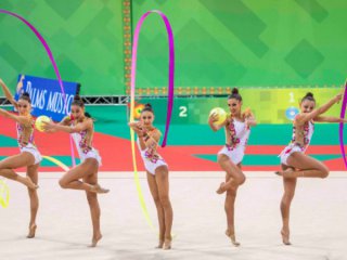 Българският ансамбъл спечели златен медал във финала с три ленти