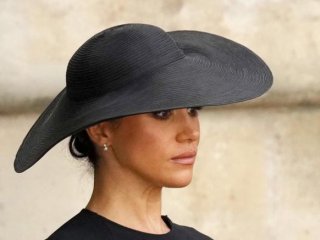 Изключително елегантна бе Меган Маркъл на погребението на кралица Елизабет