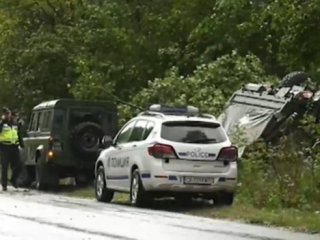 Катастрофа с военен автомобил на НАТО. Тази сутрин камионът се