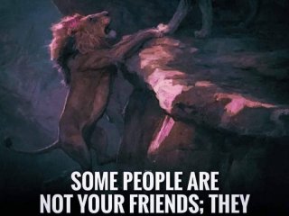 Някои хора не са Ваши приятели, те просто се страхуват