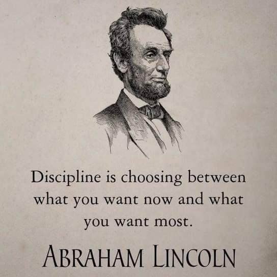 Дисциплината е избор между това, което искате сега и това,