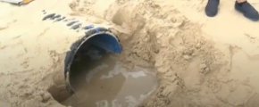 Тръбата на плажа в Китен е дъждовен колектор