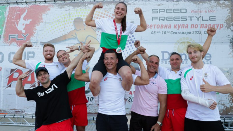 Ксения Момчилова спечели исторически медал за България в гимнастическия паркур.