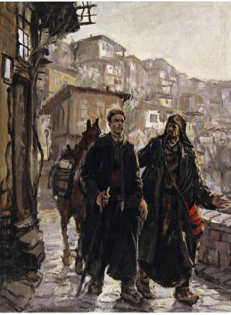 Васил Левски и Миткалото - картина на Иван Петров, 1968г.