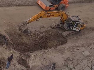 Газопровод е спукан при изкопни дейности на ВиК Пловдив на