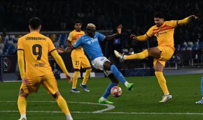 Наполи и Барселона завършиха 1:1 в първия мач от осминафинала на Шампионската лига в Неапол.