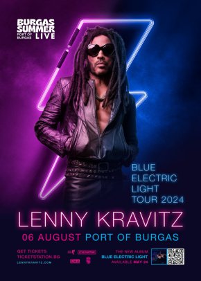 Лени Кравиц обяви предстоящото си турне „Blue Electric Light Tour“ за 2024, което ще дойде и в България, Бургас, на Морска гара на 6 август и е по покана на LIVE NATION, FEST TEAM и с подкрепата на КМД и Община Бургас.