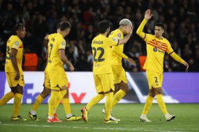 Барселона постигна много важна победа над ПСЖ с 3:2 като гост в първи четвъртфинален двубой в Шампионската лига.