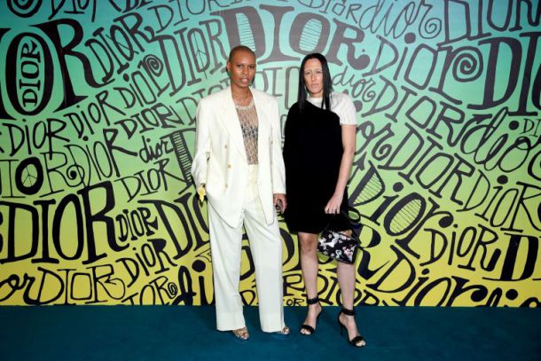 Гришо и Нина Добрев на синия килим на Dior в Маями